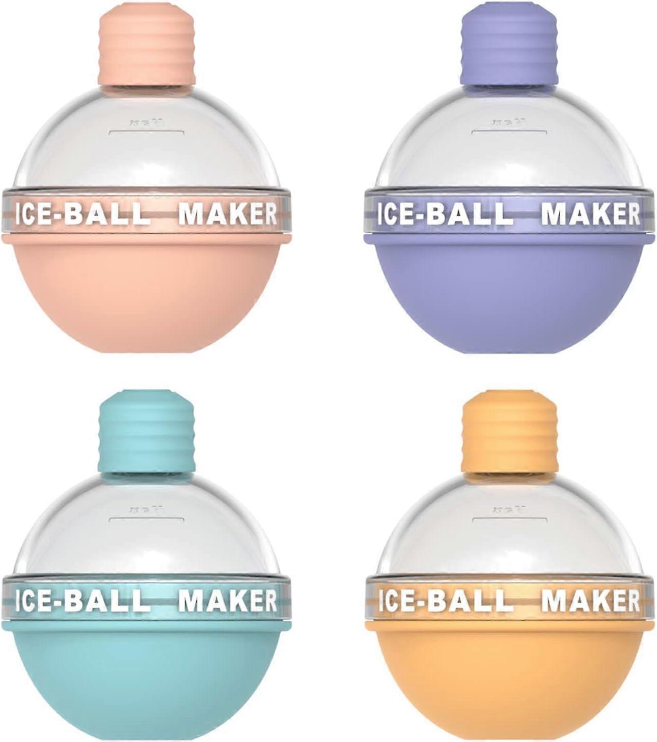 4pcs Ice Cube Trays, Ice Ball Maker, Candy Color Ice Ball Maker Moldes