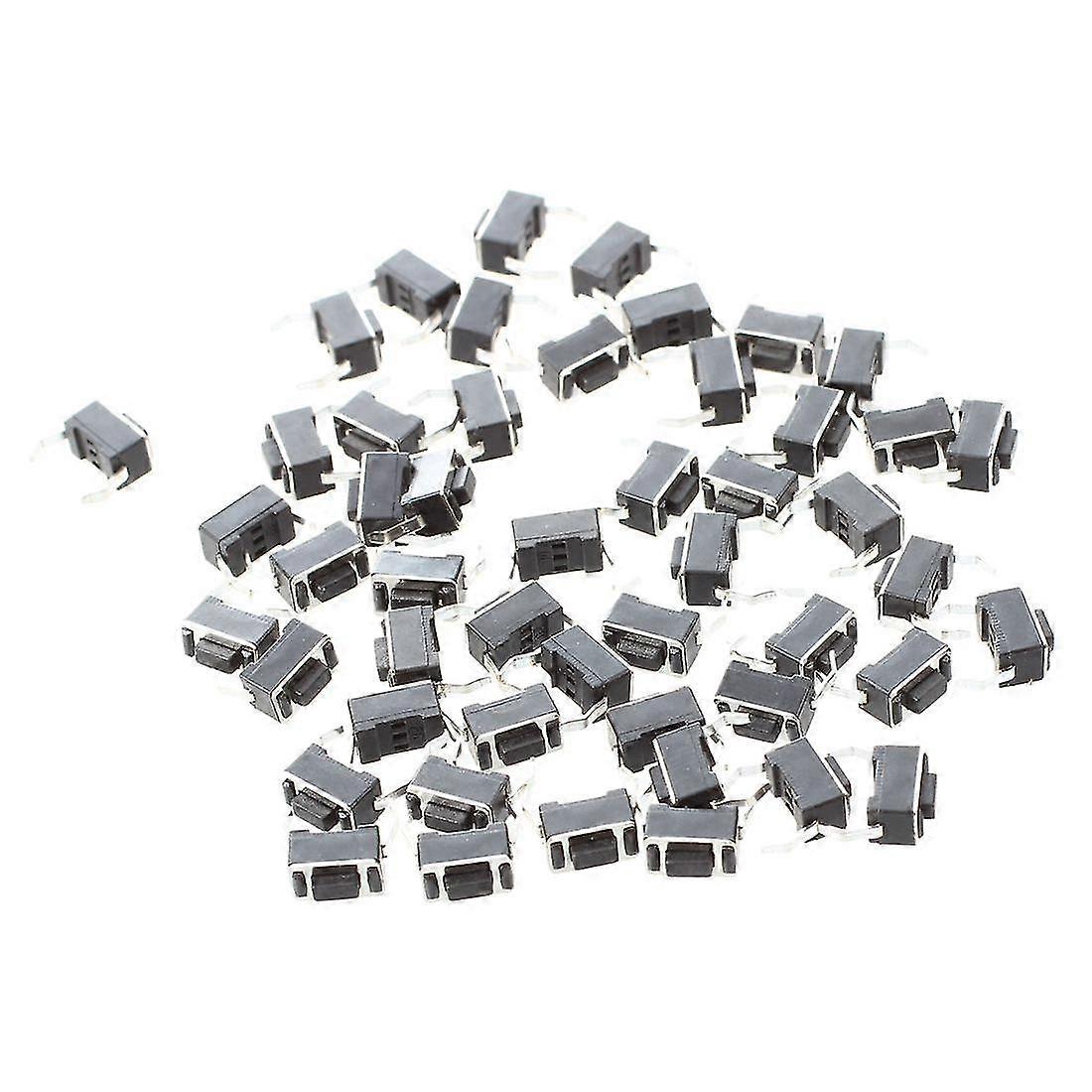 50x Momentary Tact Tactile Push Button Switch 2 Pin Dip Through Hole 3x6x4.3mm