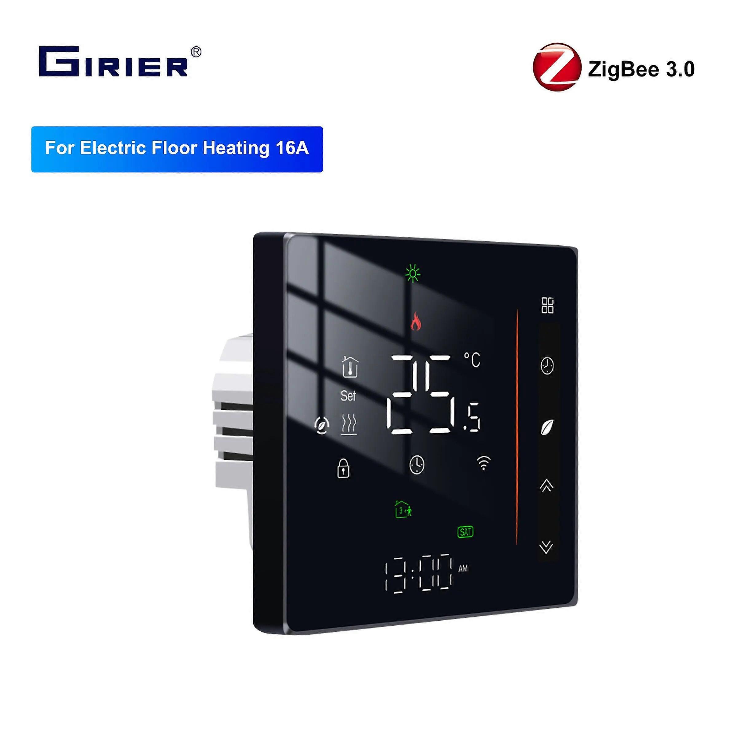 GIRIER Tuya ZigBee Smart Thermostat Electric/Water Heating/Gas Water Boiler Temperature Controller Works with Alexa Hey Google