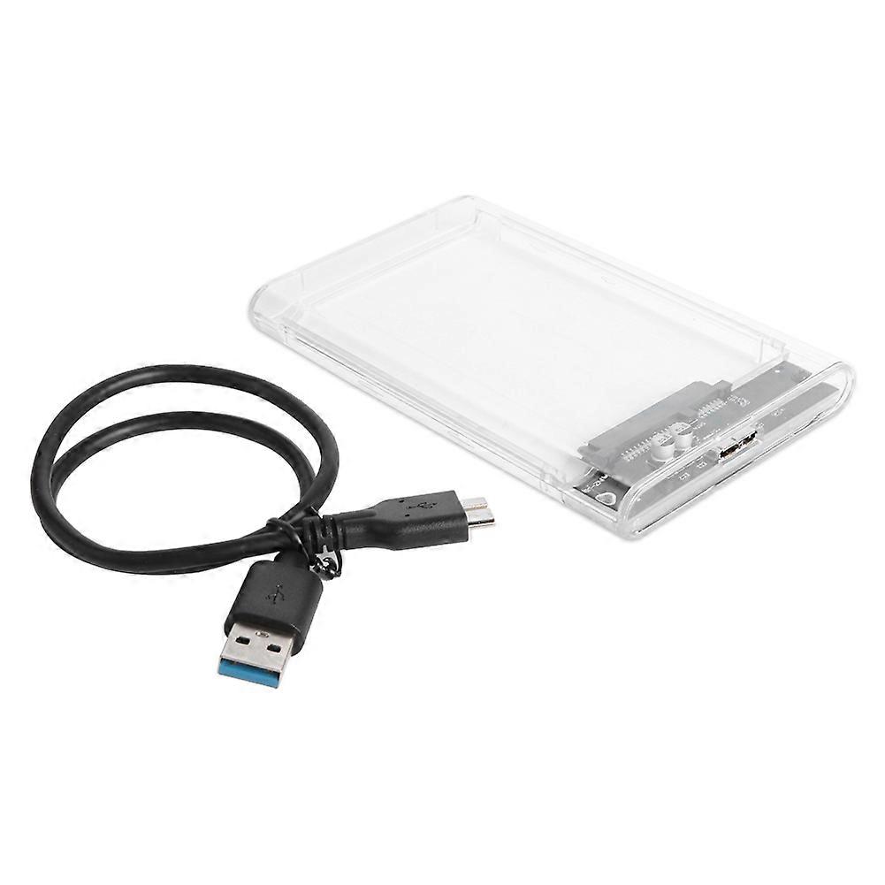 SSD Case Hd Sata External Enclosure Transparent 2.5 Hard Drive USB 3.0 Pc Notebook Computer Accessory for 2.5Inch SATA SSD HDD