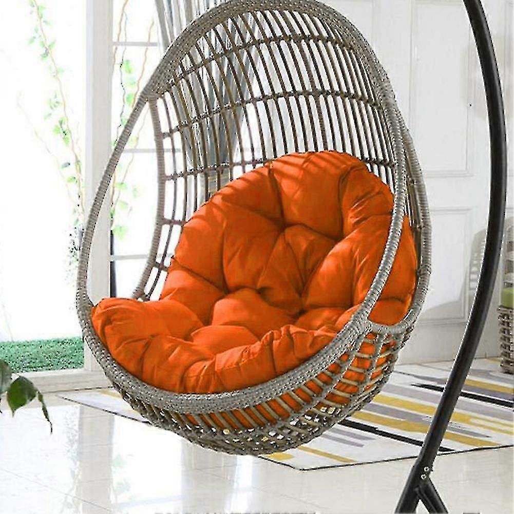 Sostituzione del cuscino della sedia dell'uovo sospesa Comodo tappetino per sedia traspirante per interni esterni Orange 120x80