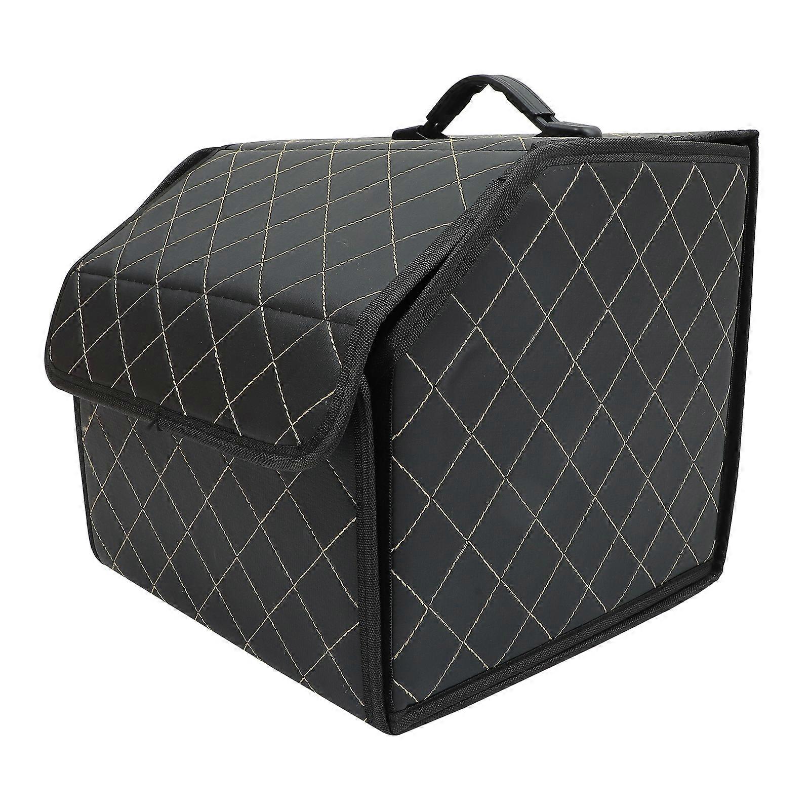 Multipurpose Car Trunk PU Leather Storage Box Car Trunk Storage Organizer Box