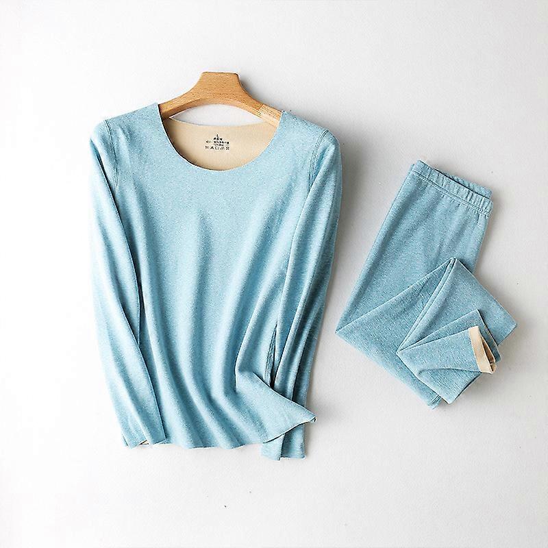 Mens Thermal Underwear Set Base Layer Polaire Doublé Soft Top Bottom