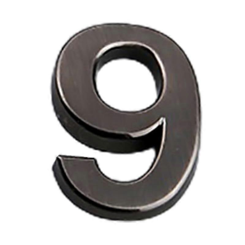Digit Plate Sign 3D Self Adhesive 0-9 Plating Numeral Door Plaque for Home