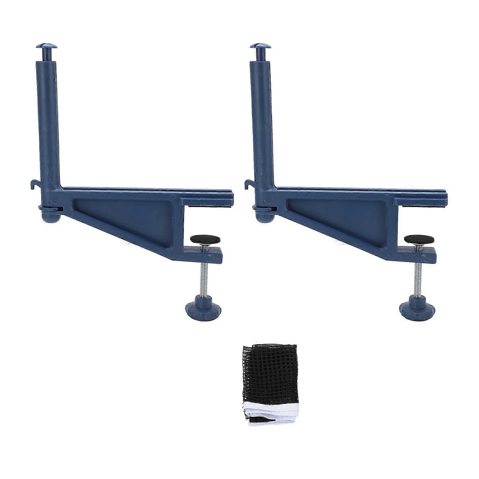 Rete da ping pong portatile professionale con fissaggio a vite di fissaggio a vite per palo a morsetto regolabileBlue