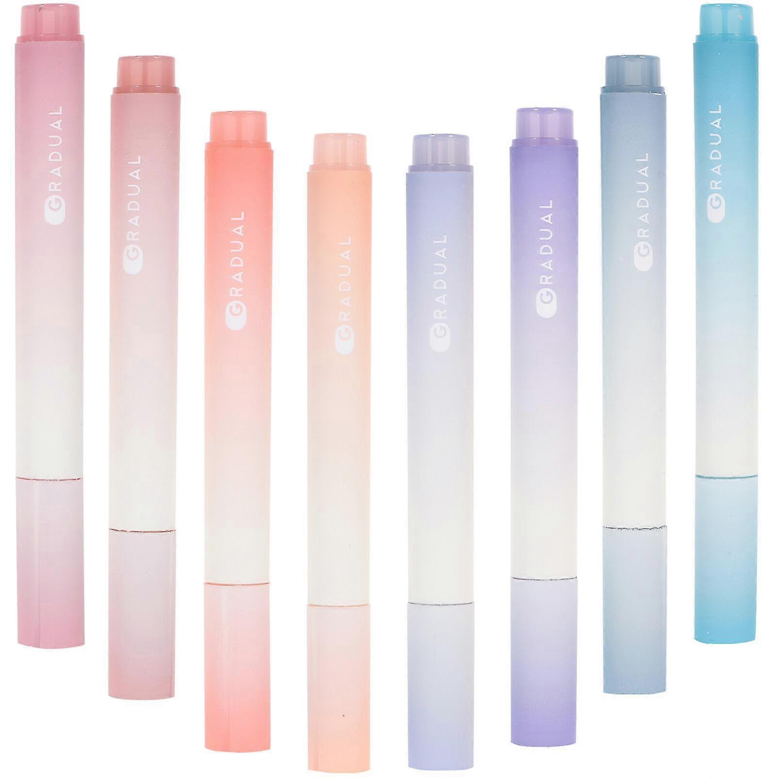 8pcs Colored Highlighter Pen Highlighter Maker For Noting Painting Scrapbooking