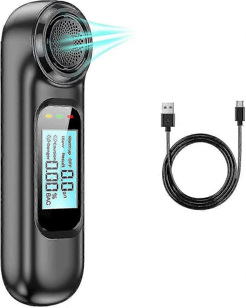 Electronic Breathalyzer Breathalyzer, Usb Rechargeable Breathalyzer With Lcd Display And Solid State