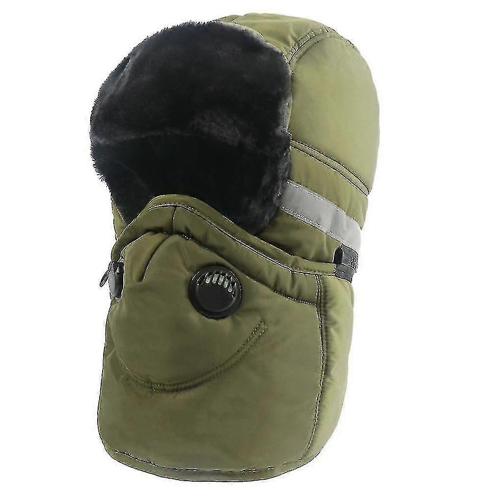 Vinter termisk maske trapper bombefly cap varm pilot russisk trooper pels skihat
