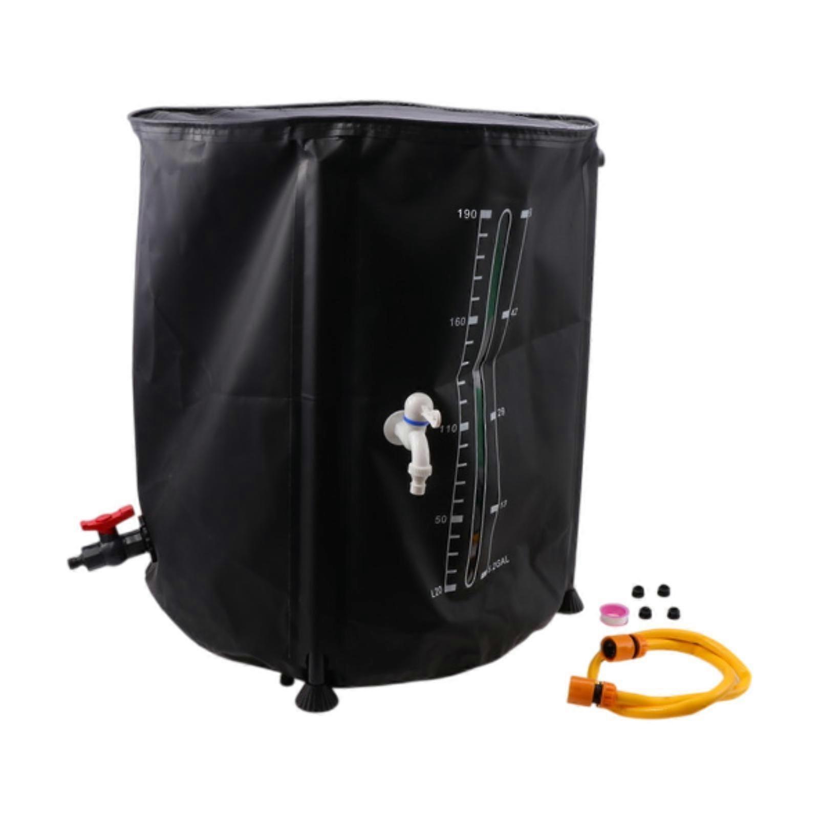 برميل المطر القابل للطي 53 جالون خزان مياه نظام جمع الأمطار المحمول