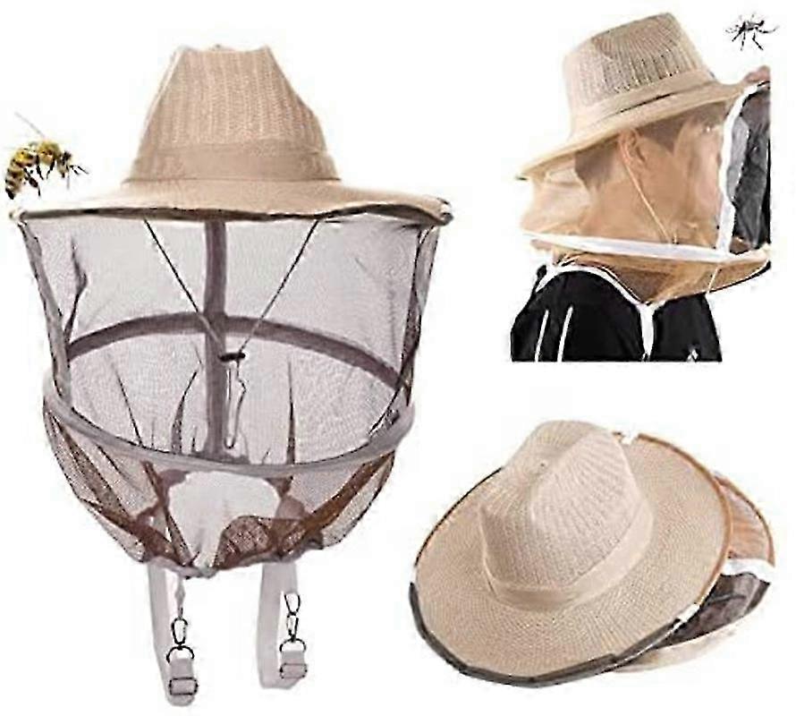 Beekeeper Veil Hat - Insect Netting Hat for Halloween Costume