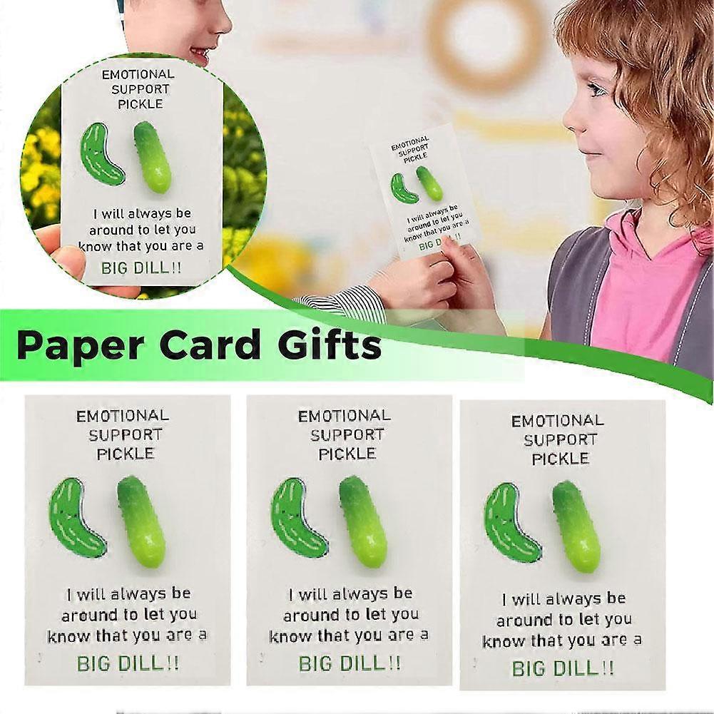 Positive Pocket Hug Card Little Cucumber Pocket Hug Greeting Card