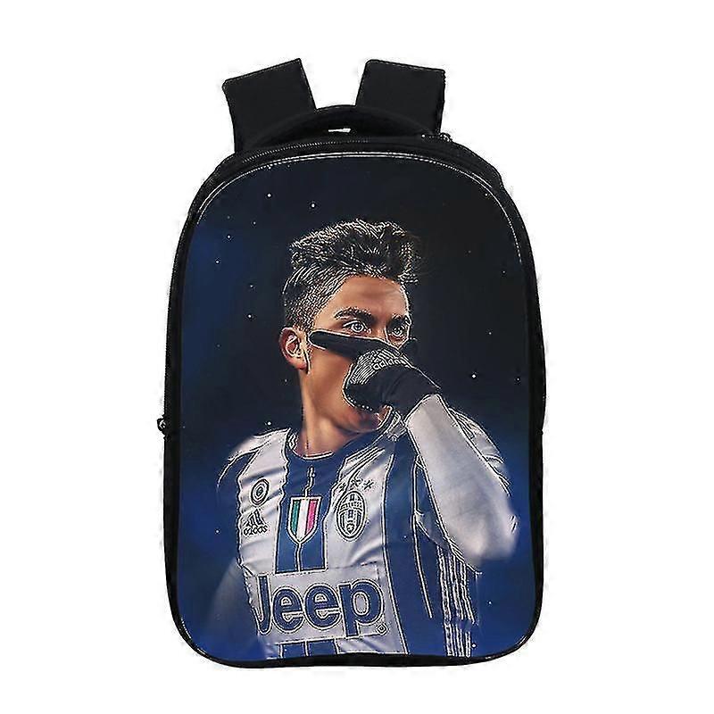 Football Crowe Around Ronaldo Patterned Shoulder Backpack Schoolbag High Quality