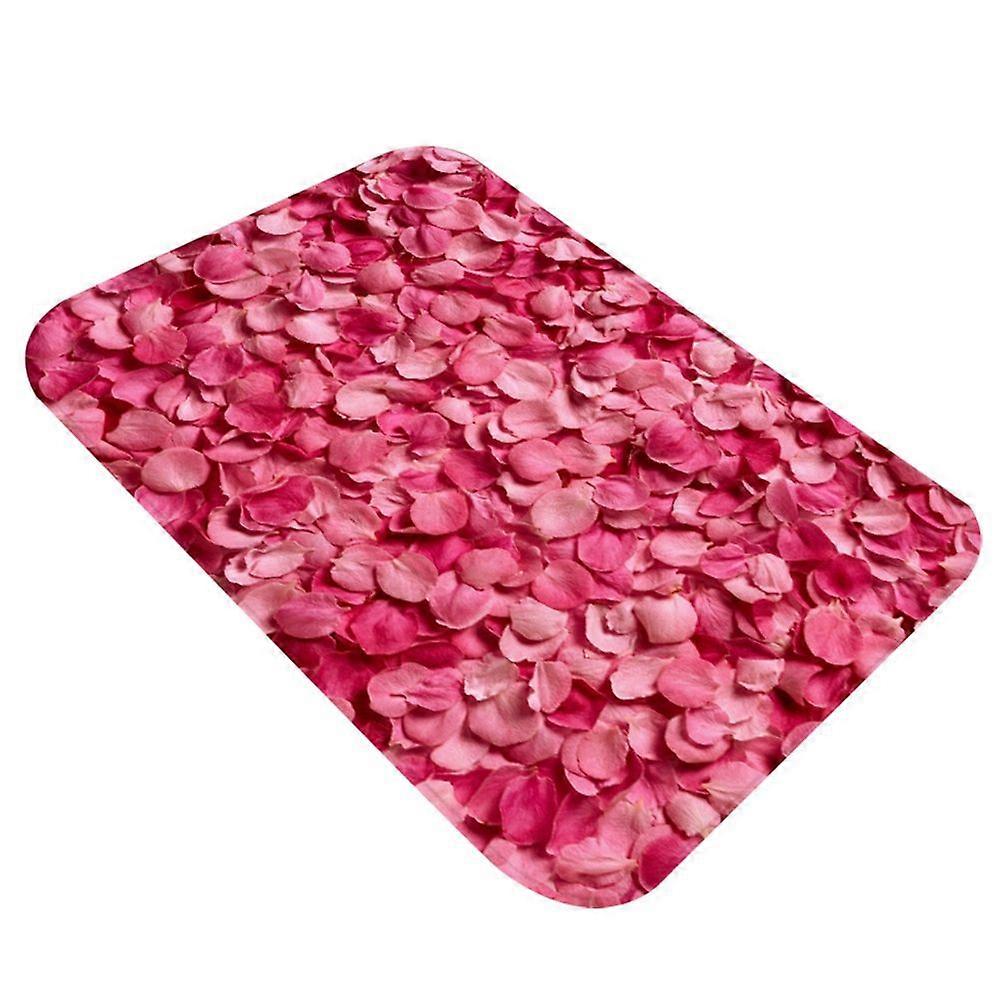 ファッショナブルな花びらパターンキッチン寝室フロアマットドアマット滑り止めバスルームシャワーマット