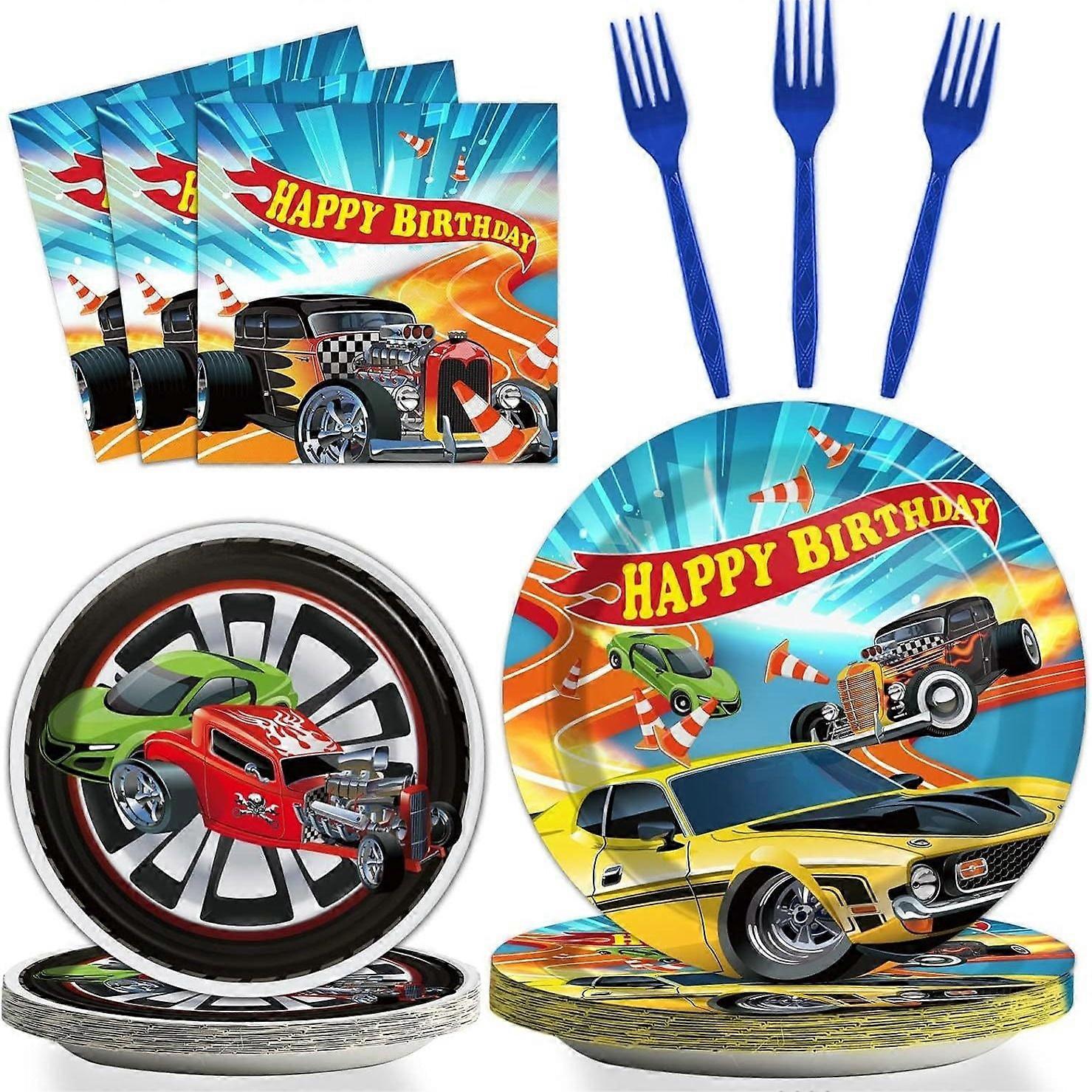 Yar sofra seti scak araba partisi malzemeleri mutlu yllar sofra tek kullanmlk yar doum gn sofra peeteleri