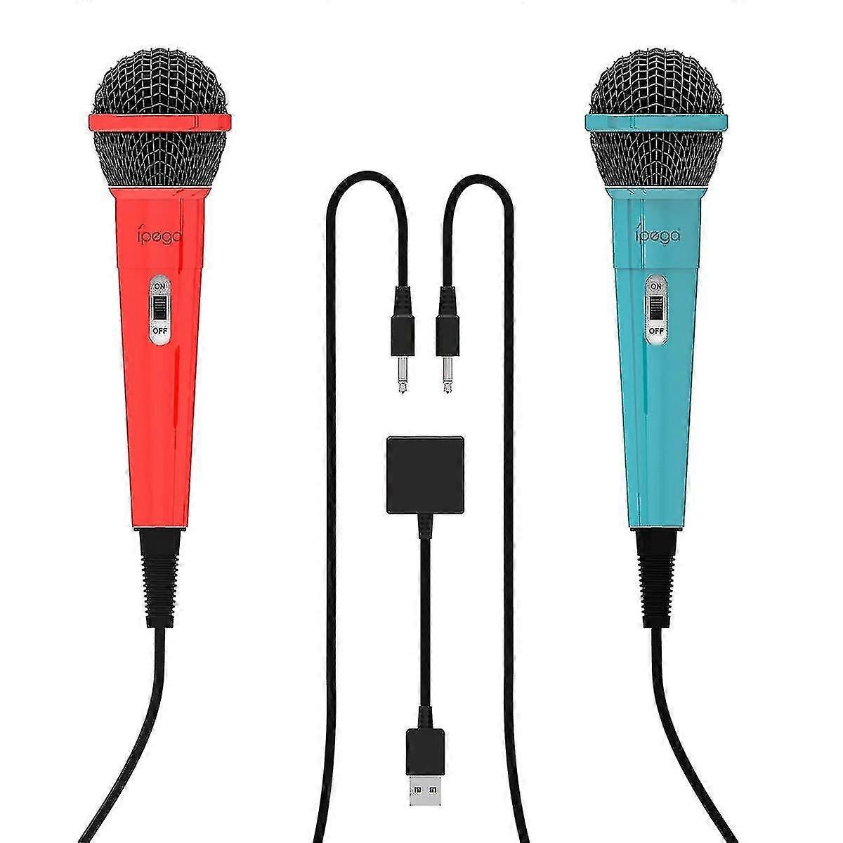 Gaming Microphone Dual Wired Microphone With Switch For Ps5/ps4/xboxone/n-switch/pc