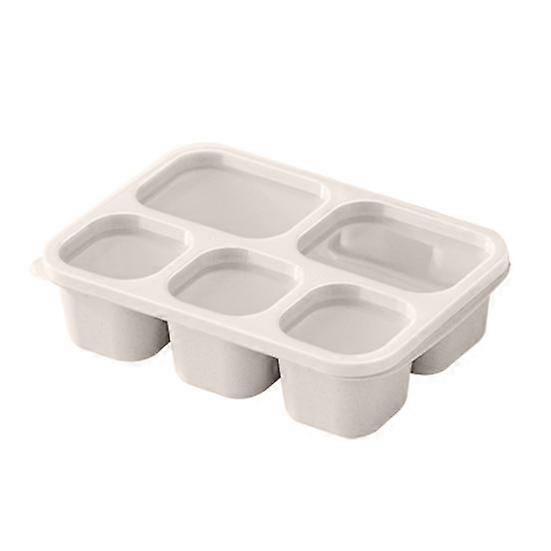 Bento Lunch Box Containers for Adults Kids 5-Compartment Reusable Snack Boxes Work Travel Stackable
