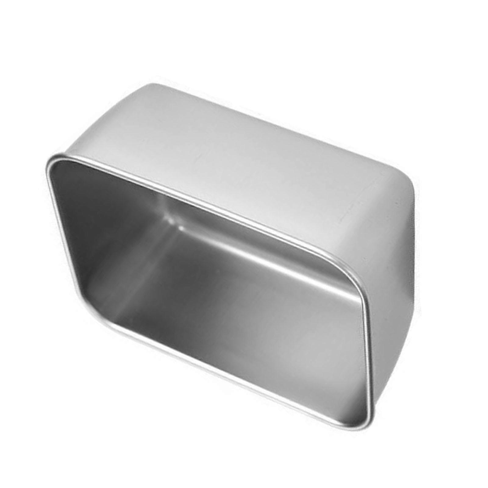 Rectangular Stainless Steel Food Storage Box with Cover 266g