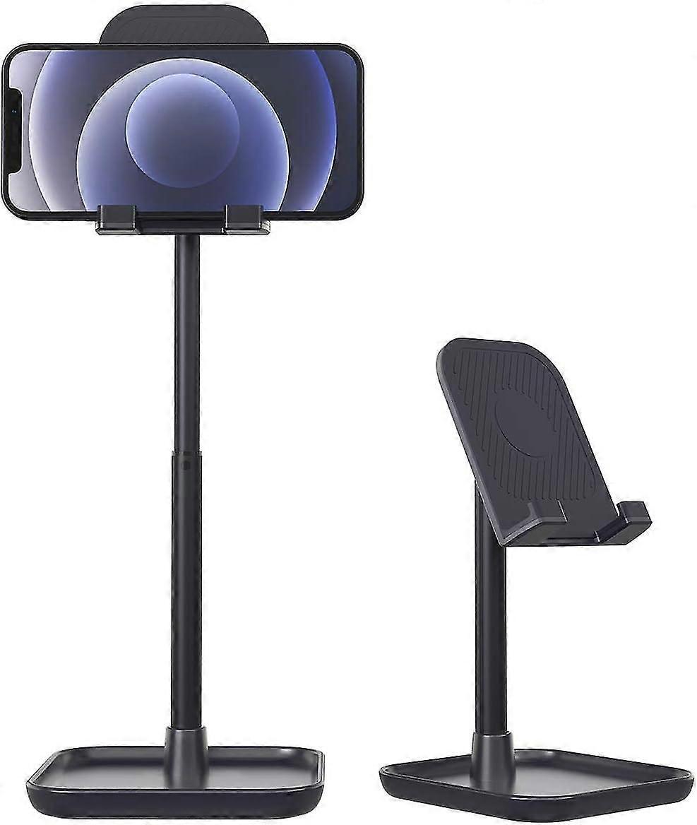 Mobile Phone Stand, Adjustable Table Mobile Phone Holder, Angle Height Adjustable Aluminum Tablet Holder Compatible With Smartphone