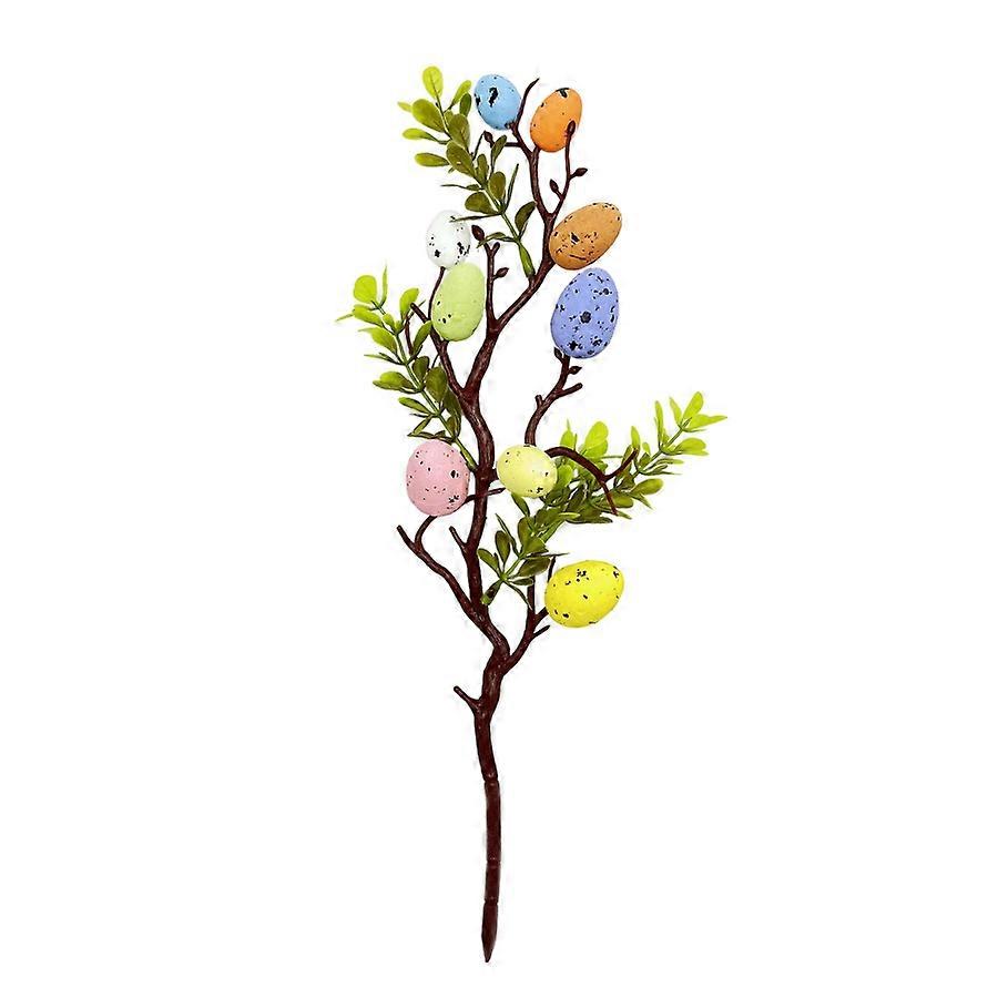 Artificial Easter Egg Branch 35cm Mixed Color Ornaments