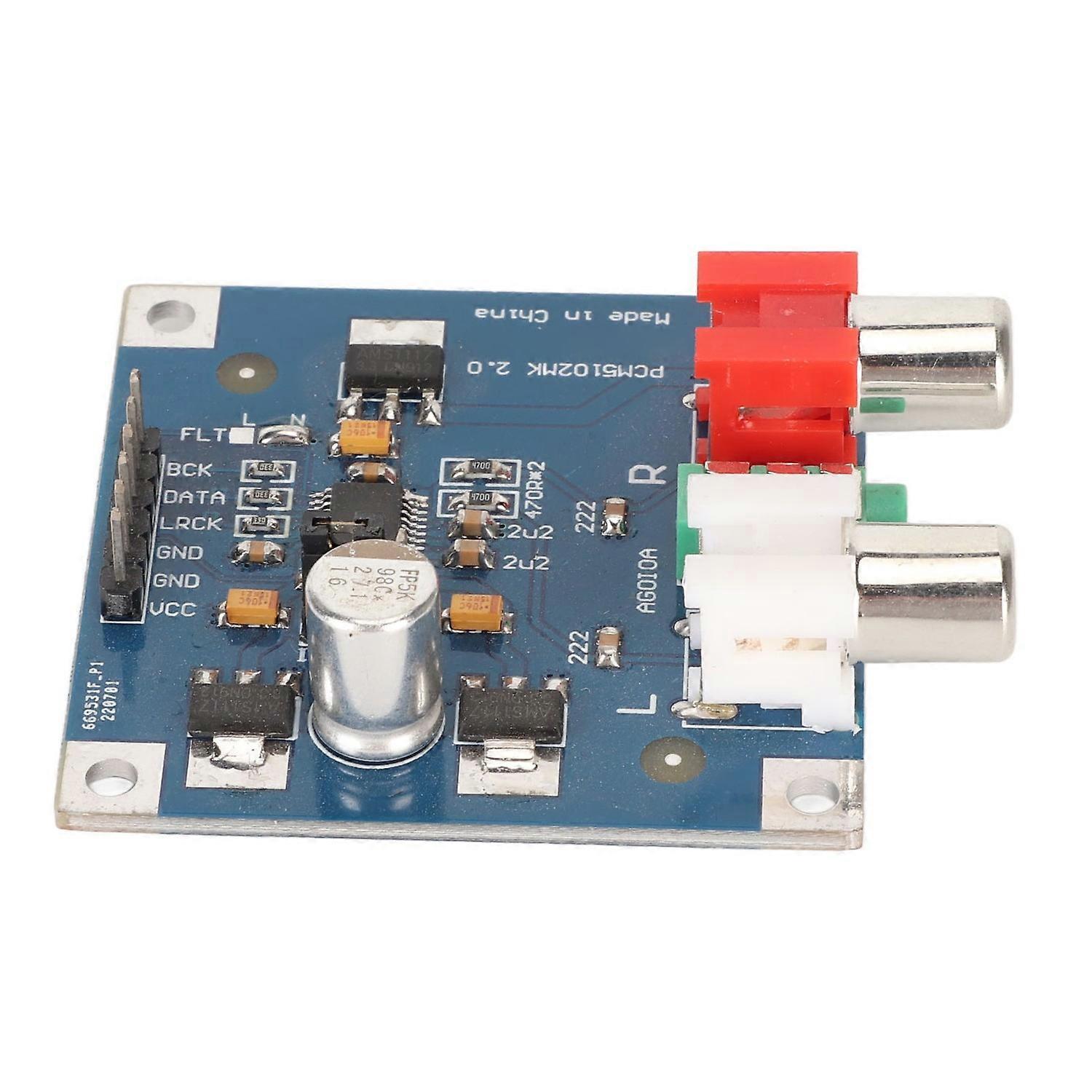 DAC Decoder Board I2S Input 32bit 384K Decoder Module with 3.5mm Headphone Output for Power Amplifie