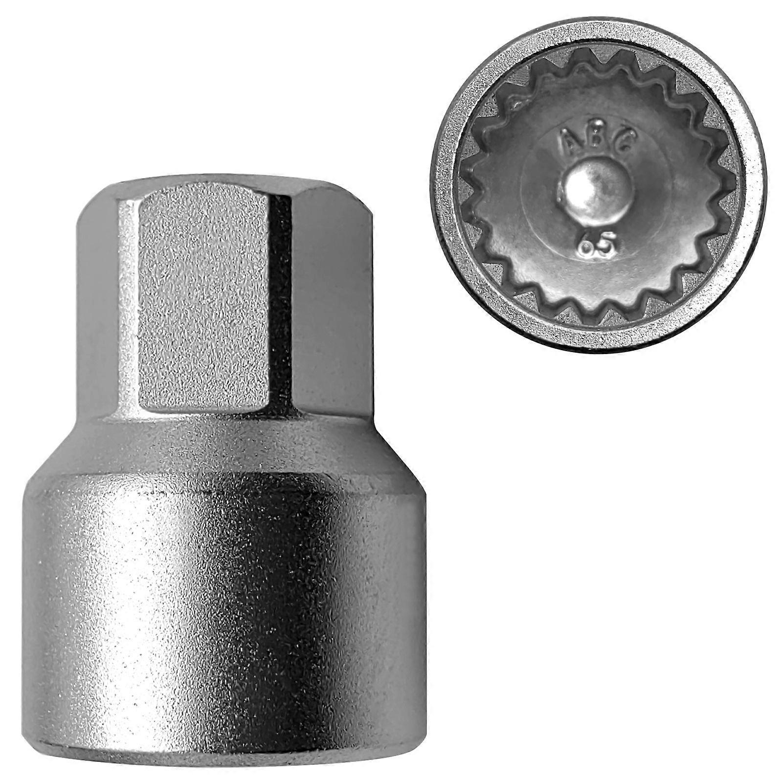 Wheel Locking Nut Key Replacement for Porsche, 65 Thin~walled Wheel Lock Nut Socket Adapter, Wheel Anti~Theft Lug Nut Removal Tool MK3260