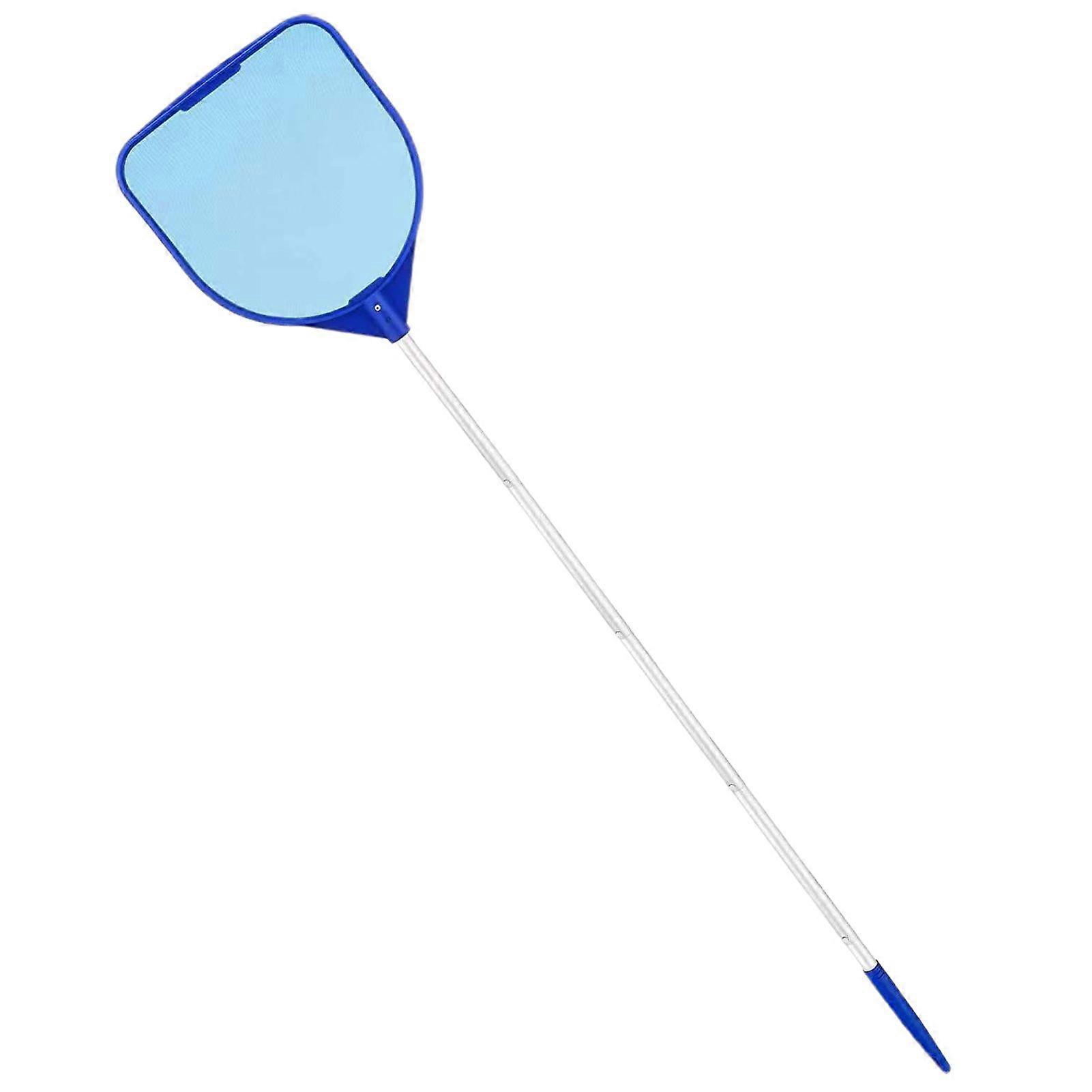 Pool Leaf Skimmer Net Ultra Fine Mesh with Long Aluminum Pole Detachable Pool Cleaning Net Leaf Catcher