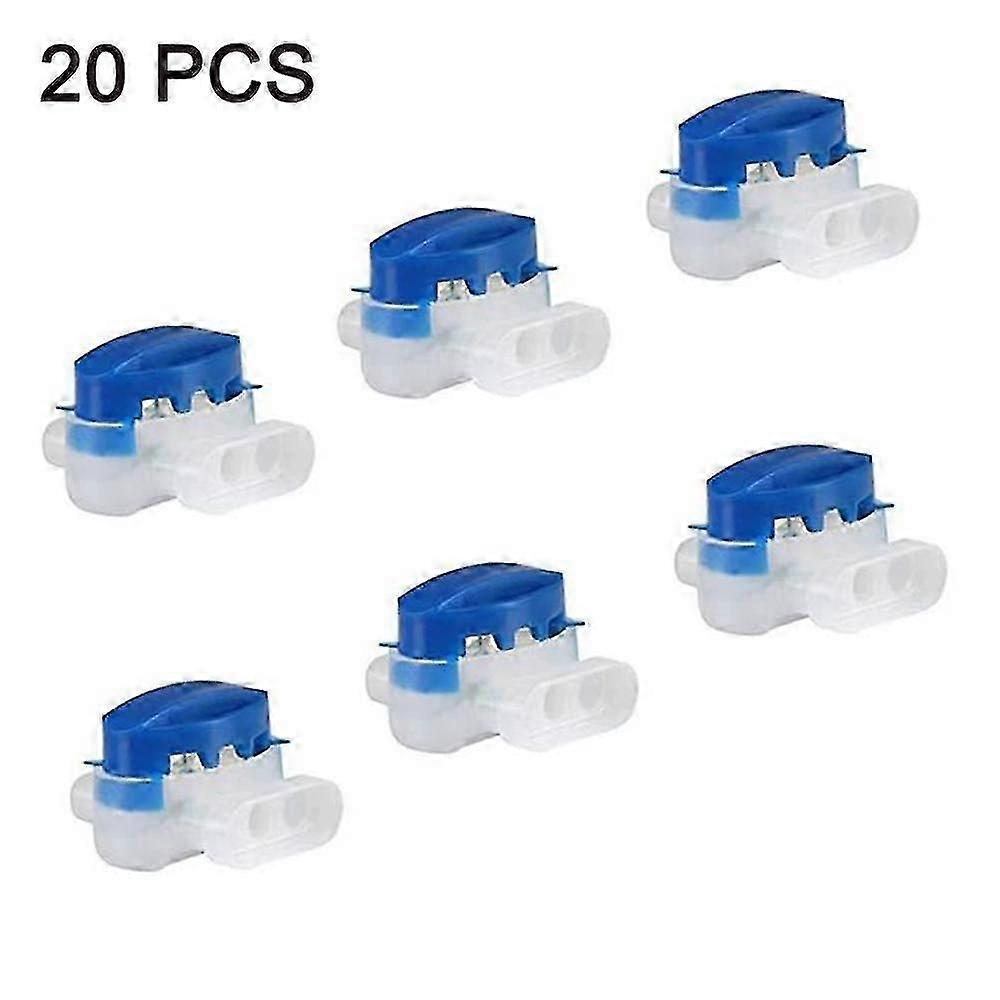 25 Pcs 3 Wire Connectors, Electrical Self-stripping Pigtail Connectors, Moisture Resistant Flame R