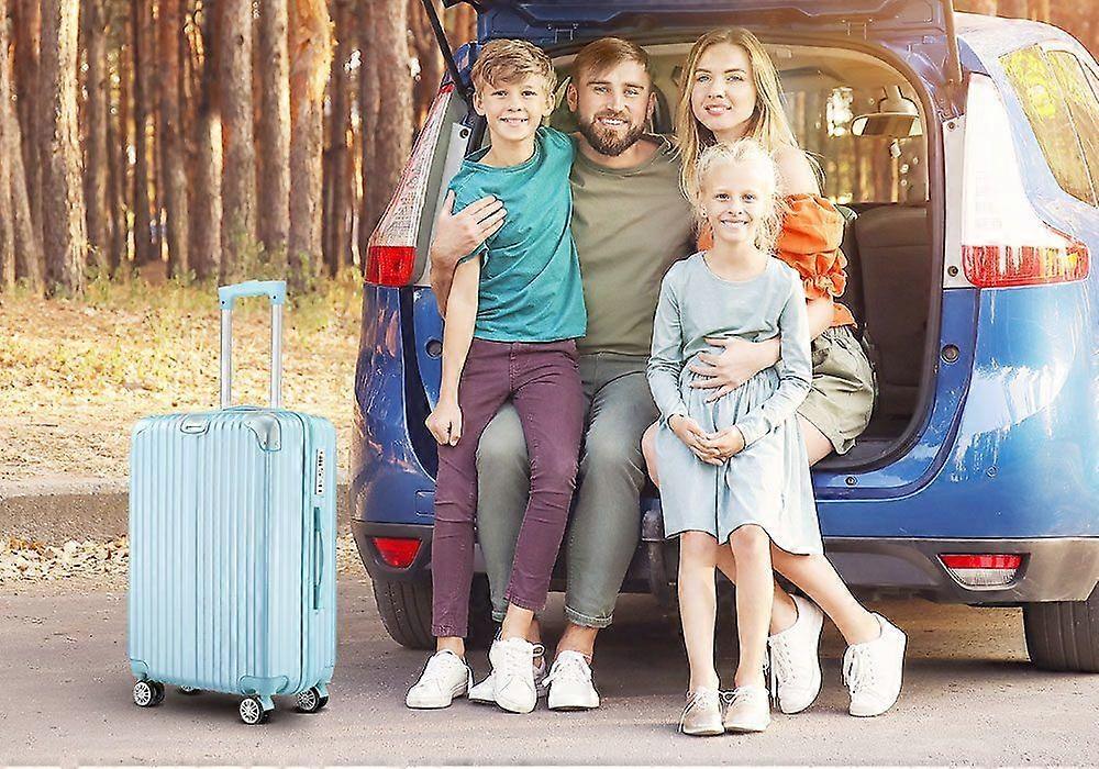 Premium Lightweight Hardshell Suitcase with TSA Keyless Lock - Pale Blue