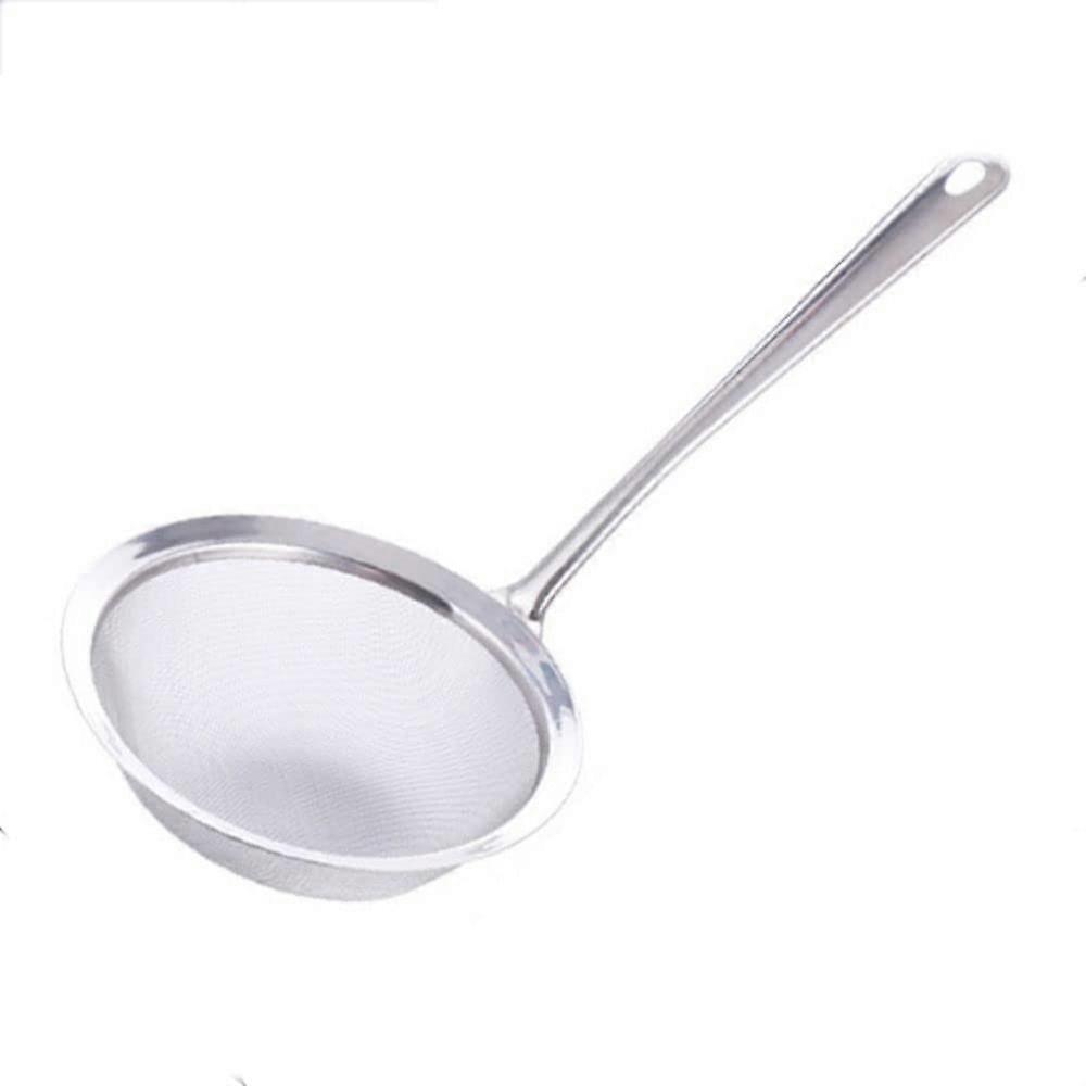 Stainless steel fine mesh long handle grease skimmer for degreasing and defoaming XXL 18CM