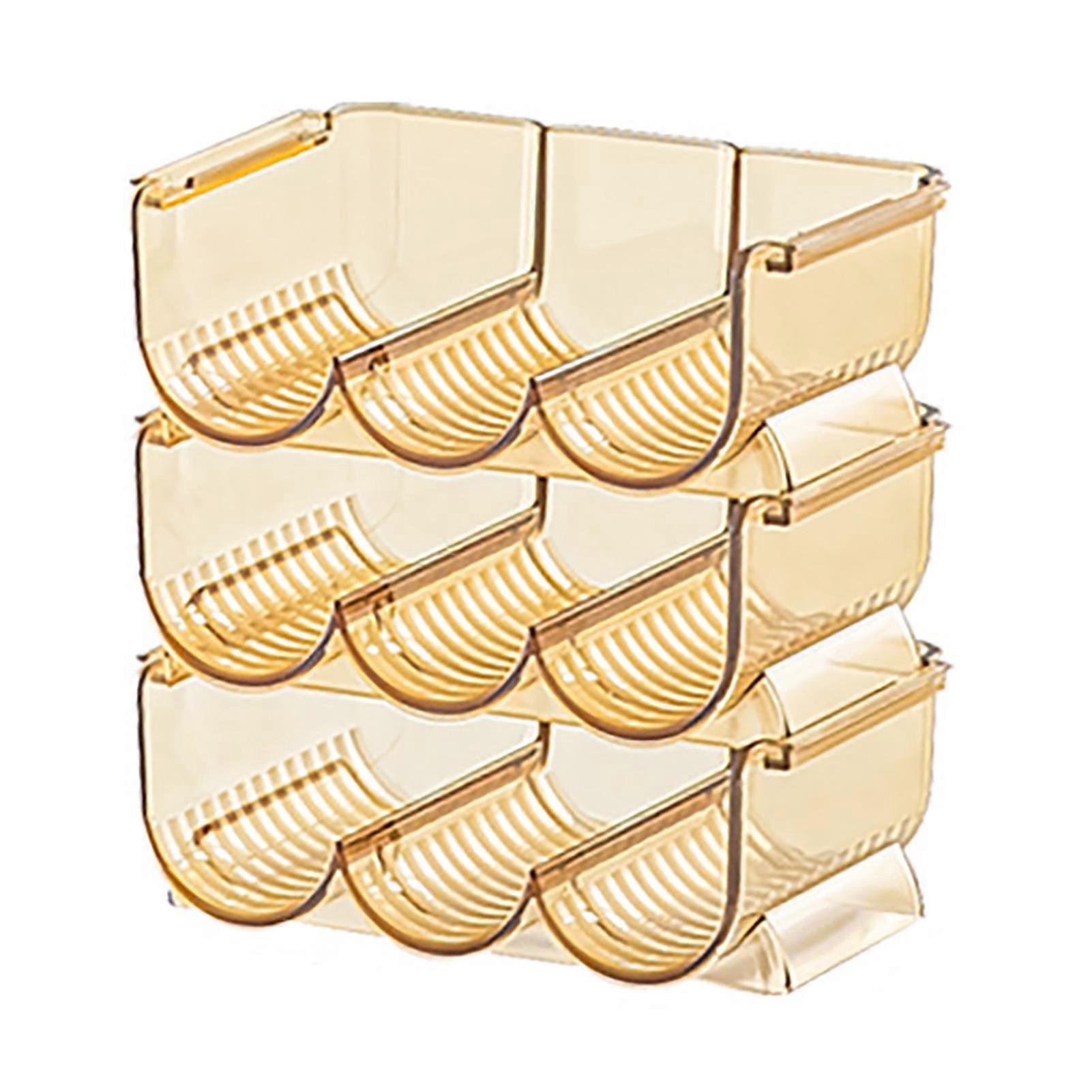 3-Piece Transparent Lipstick Storage Holder for Countertop or Display Use