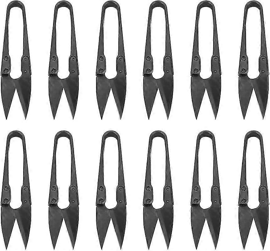 Scissors, 12 - piece Set, Sharp Blades, Durable Metal Construction, Ideal for Various Cutting Tasks