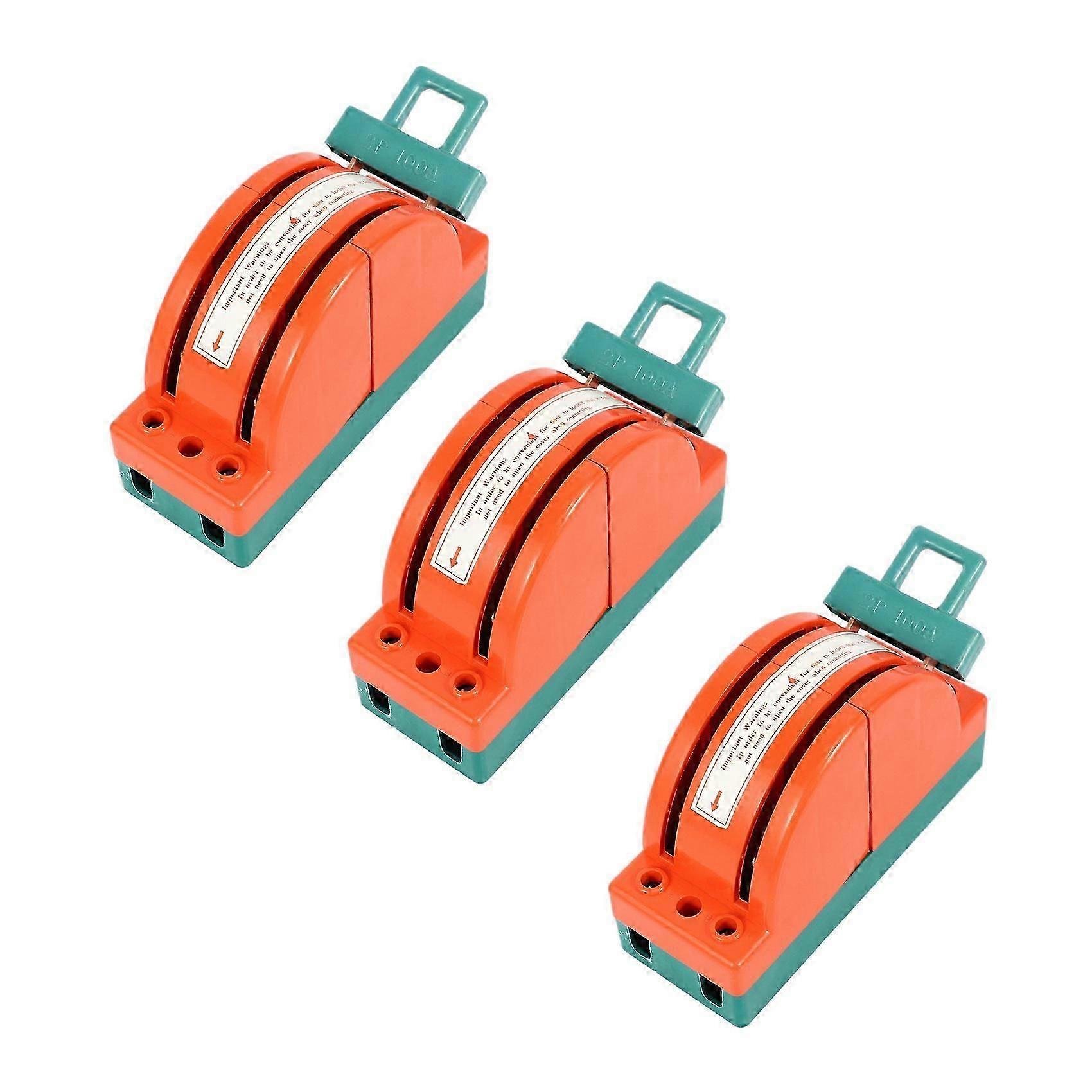 3X 100A Two Pole Disconnect Double Throw Switch compatible with Circuit Breaker Backup Generator