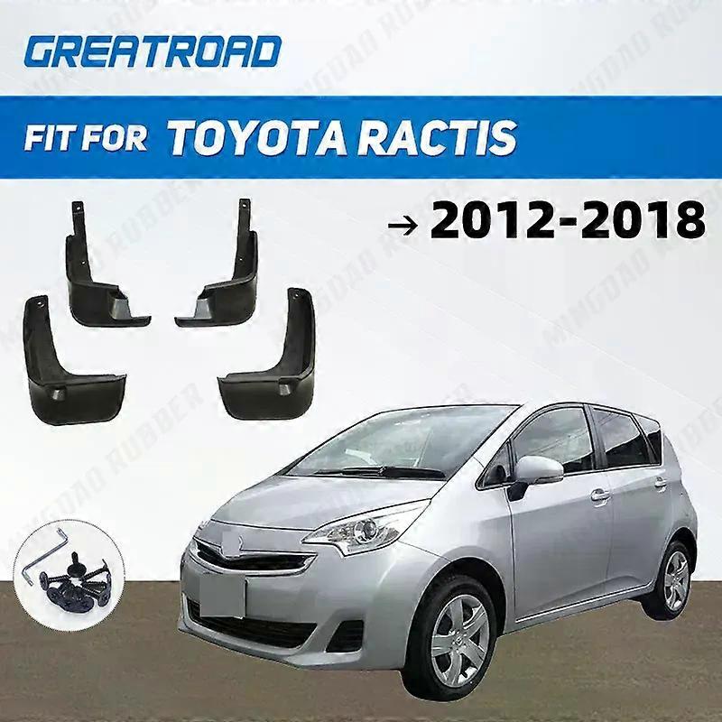 unique For Toyota RACTIS 2012-2018 2013 2014 2015 2016 2017 Fender Mudflaps Splash Guards Mudguards Mud Flaps car Access