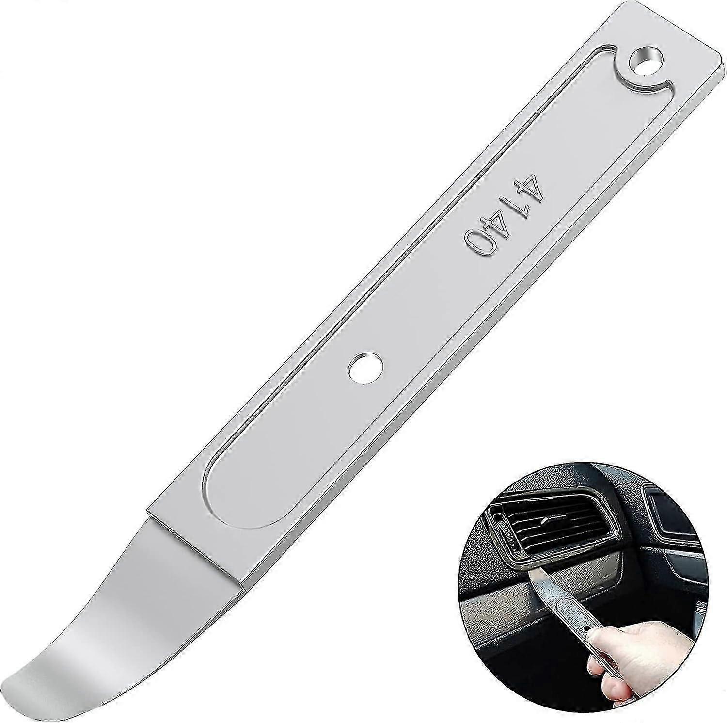 4140 Pry Tool, Pry Bar Trim Removal Tool Pry Tool, Pocket Mini Pry Bar, Door Panel Removal Tool, Removing Auto Trim Interior and Exterior Parts for Pl