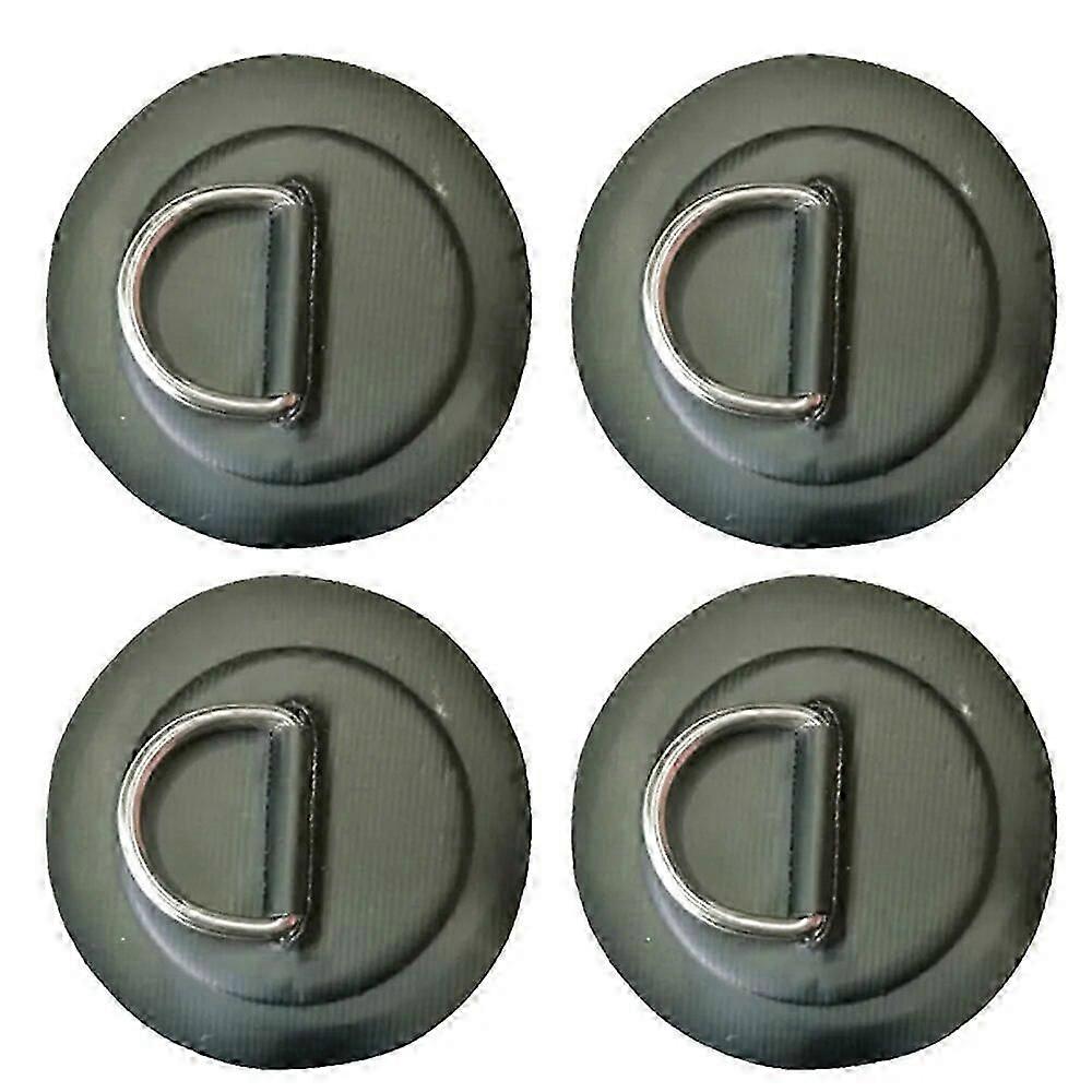 Surfbrett Beiboot Boot PVC Patch mit Edelstahl D Ring Deck Rigging Sup Round Ring Pad 5M Elastisches Bungee-Seil-Kit