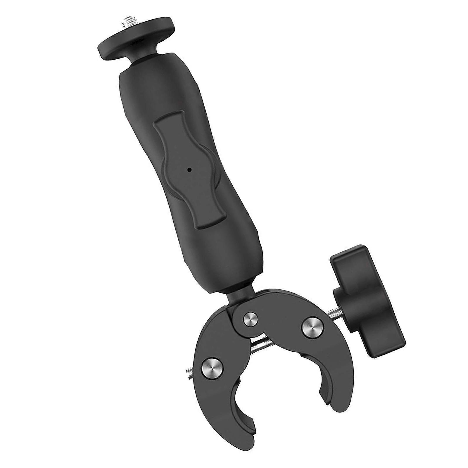 מוט מהדק הר למכשיר מיני לוויין תושבת זווית מתכווננת אוניברסלית עם מתאם על סולמות קרוואנים מוטות יאכטה מתאם ומתאם שחור 