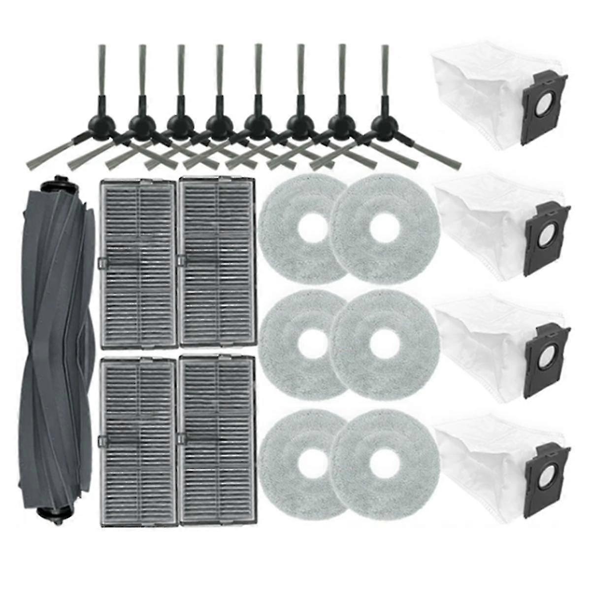 23PCS for Bot L10s Plus Robot Vacuum Cleaner Spare Parts Main Side Brush Mop Cloth Hepa Filter Dust 