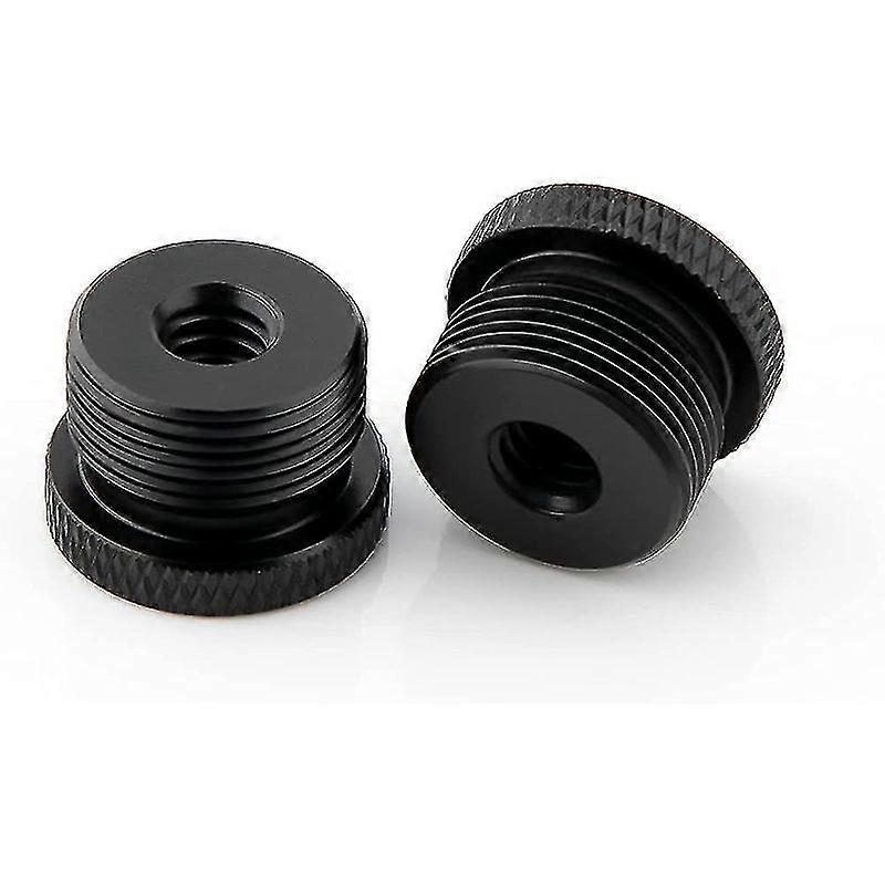 Minglan 2pcs Mic Stand Adapter 1/4 Female To 5/8 Male Screw Thread Adapter Tripod Screw