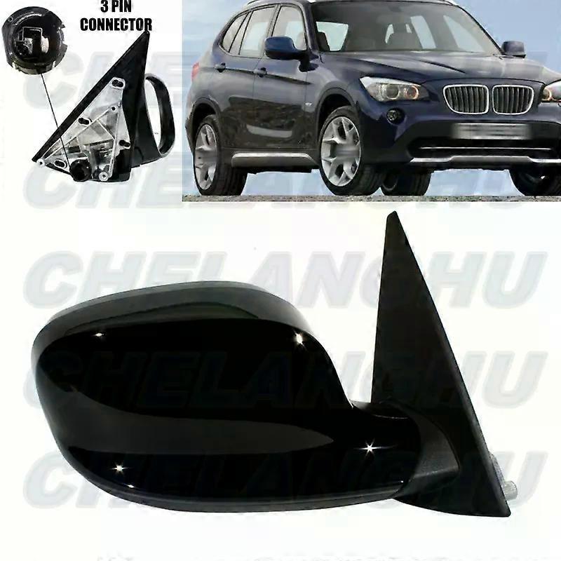 unique For BMW X1 E84 2009 2010 2011 2012 US Version Right Side 3 Pins Black Painted Memory Power Adjust Power Fold Mirror Assembly