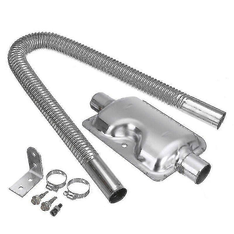 أنبوب العادم سخان وقوف السيارات بالديزل 600 مم مع طقم كاتم الصوت 24 مم