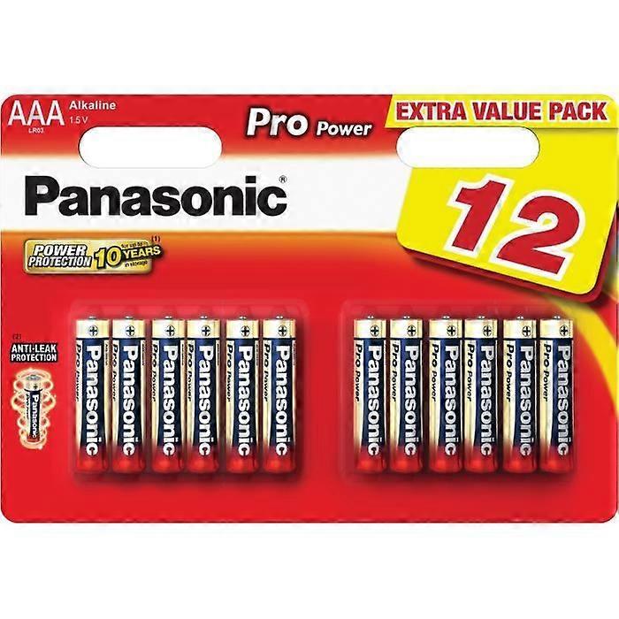 Panasonic Akkumulátorok 12 db AAA 1,5 V-os LR03 elemet tartalmazó csomag