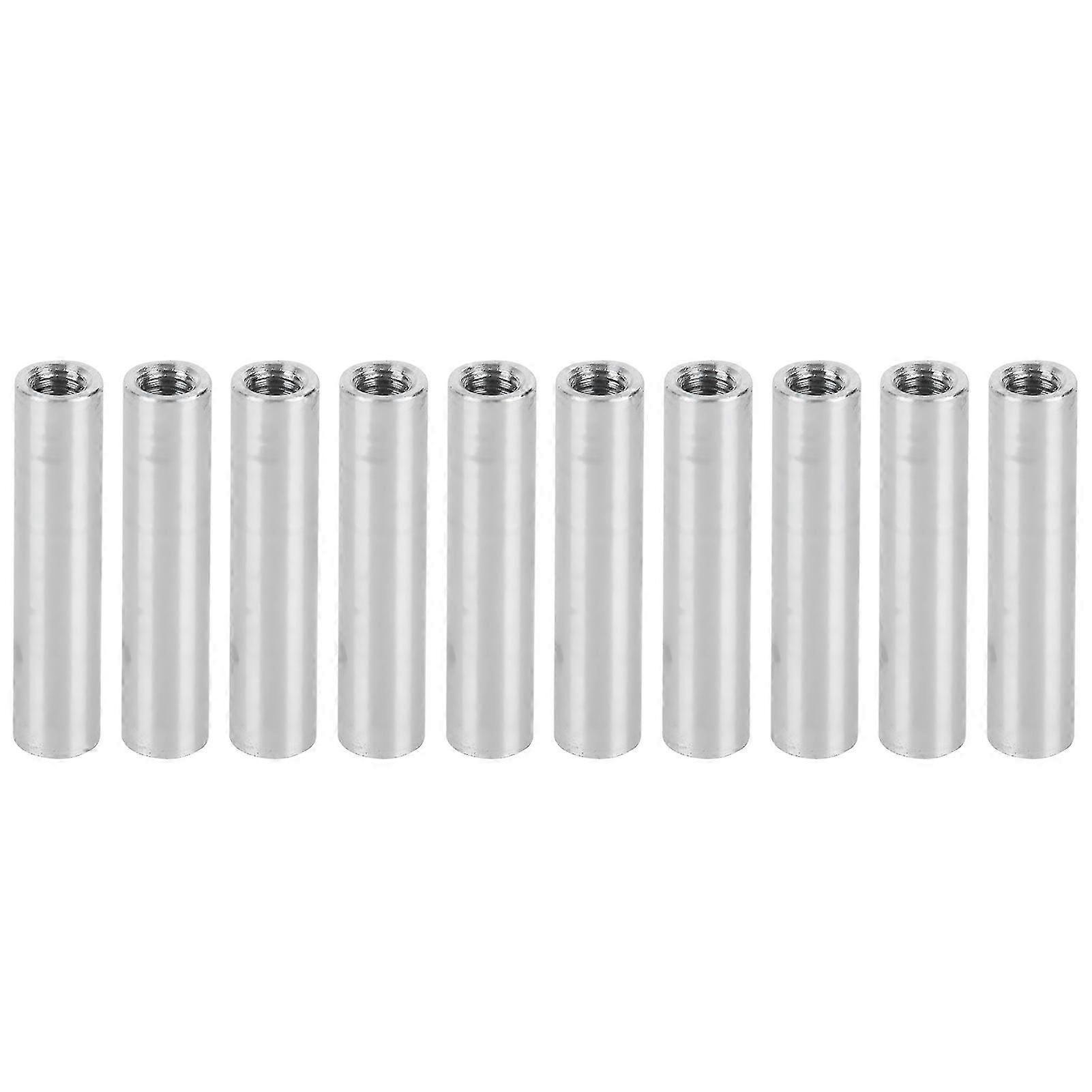 10Pcs Colonna in lega di alluminio Rotonda femmina filettatura distanziatore Distanziatore Elementi di fissaggio M4x0.7mmLong 28mm