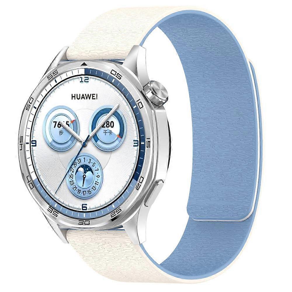 Cloud Wood Grain Silicone Watch Strap 22mm