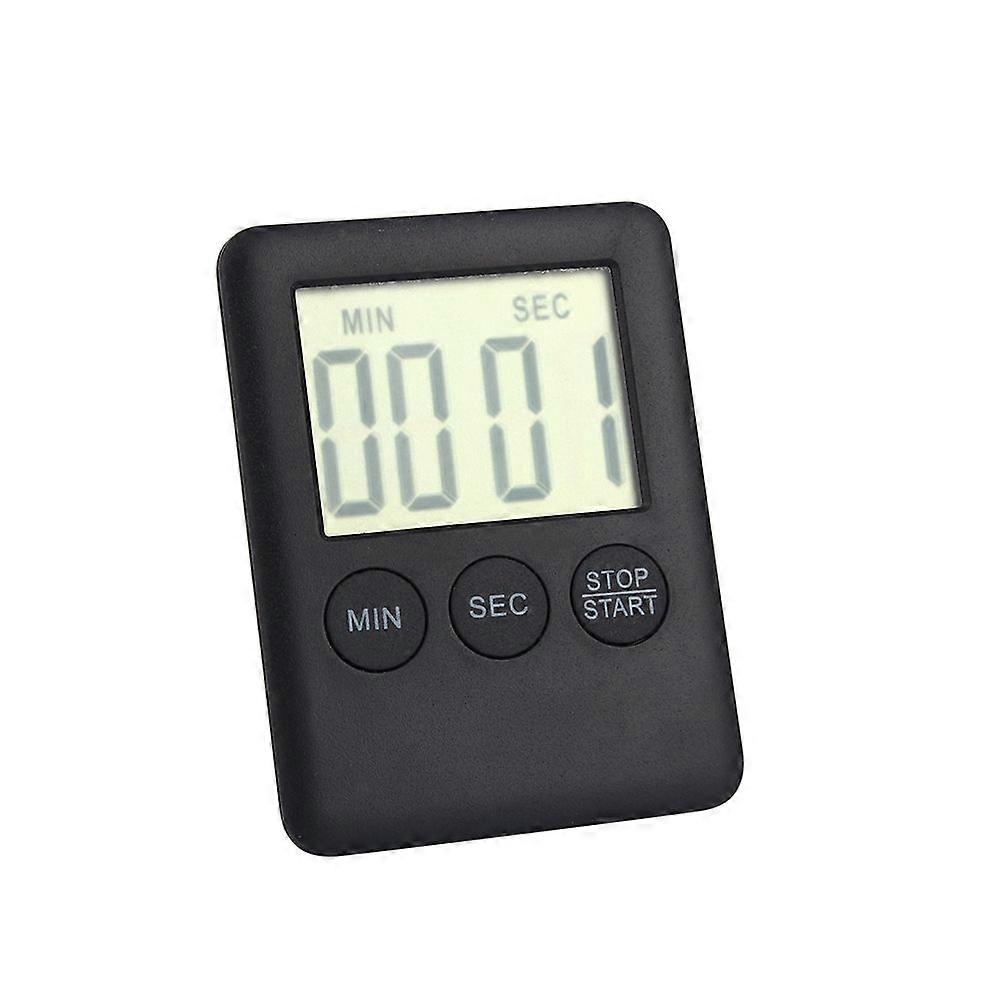 Large LCD Digital Kitchen Timer Cooking Timer Alarm with Magnet Gadgets Cooking Black