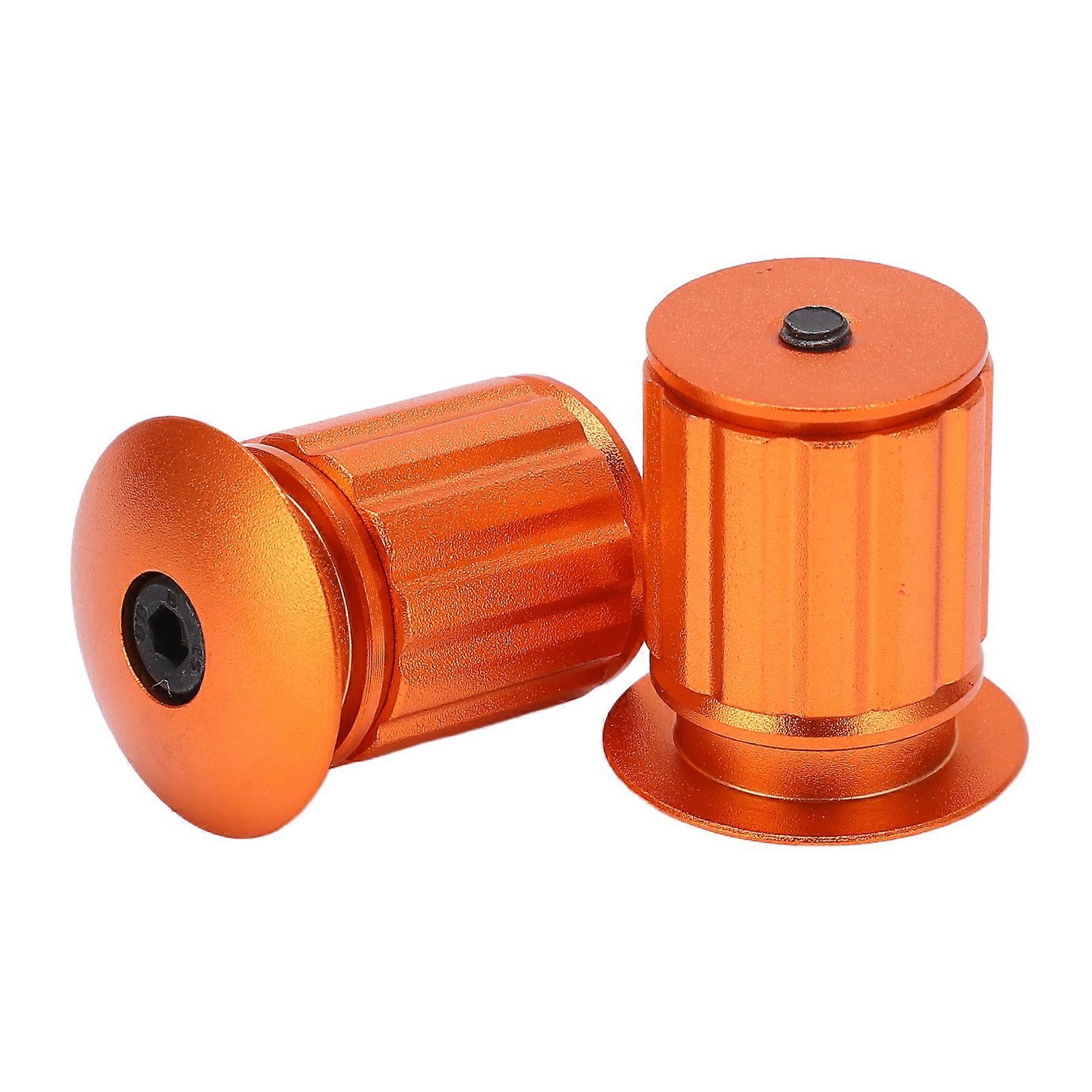 Bike Handlebar Plug Bike Handlebar End Caps Aluminum Handlebar End CapOrange