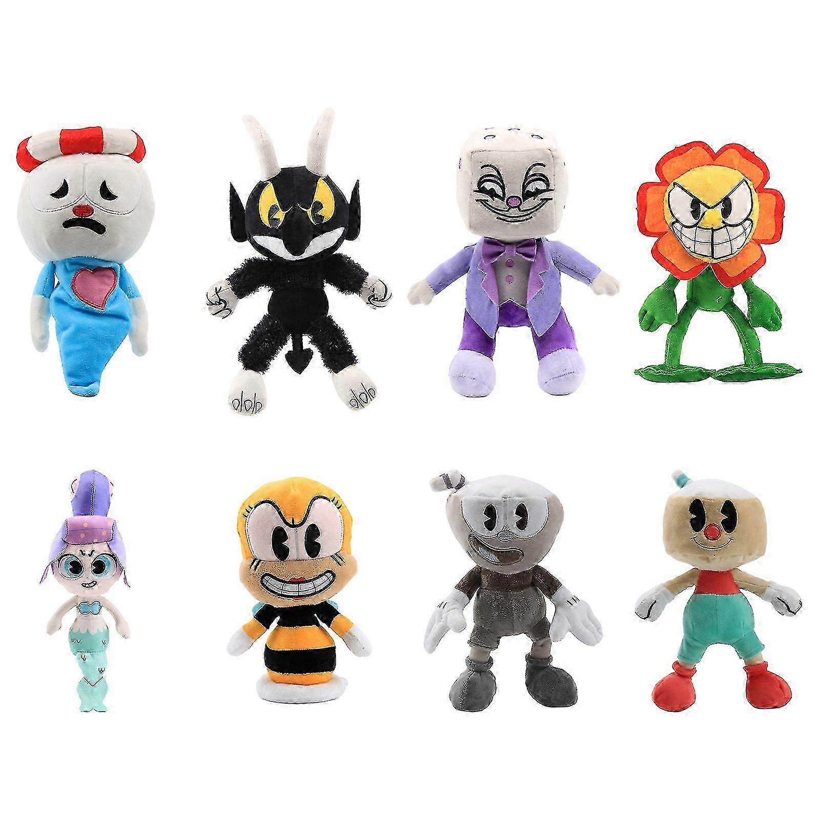 Plush Doll Kids Toy Cuphead Game Cuphead Mugman Mecup And Brocup ...