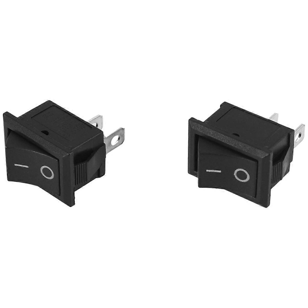 2 Pcs AC 6A / 250V 10A / 125V 2 broches 2 positions ON/OFF interrupteur à bascule KCD1