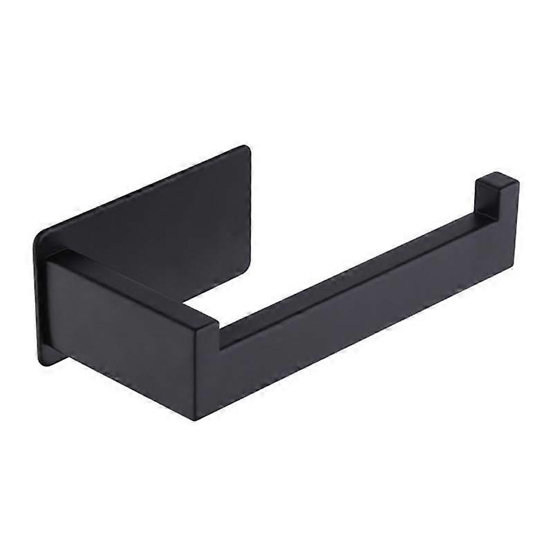 Toilet Paper Holder Matte Black, Roll Holders for Bathroom & Kitchen