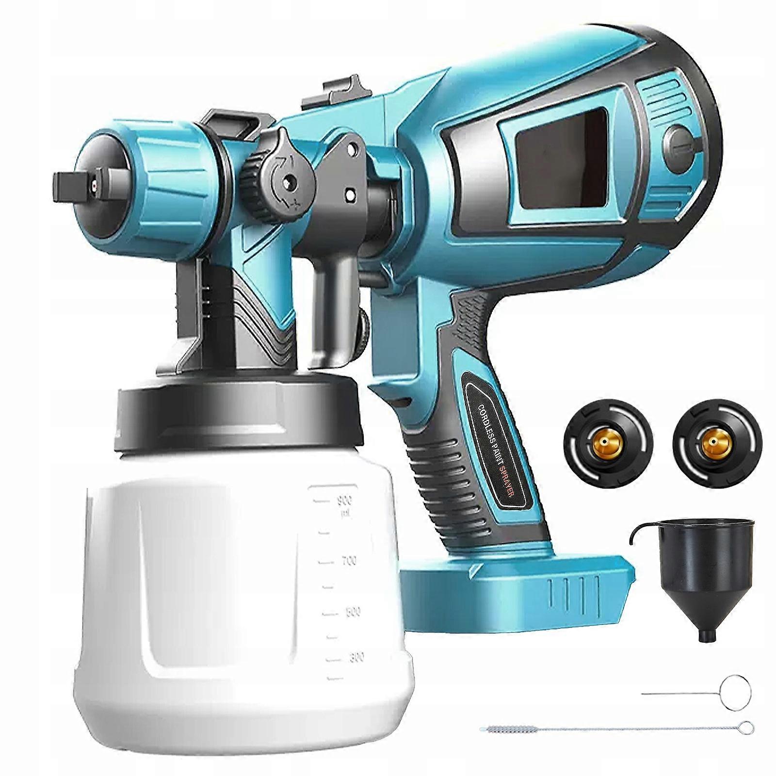 Cordless Paint Spray Gun 800ml Compatible With Makita 18v