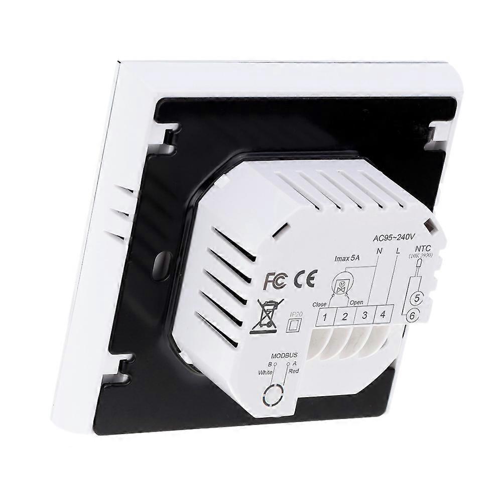 5A AC95-240V Weekly Programmable LCD Display Touch Screen Water Heating Thermostat Room Temperature Controller